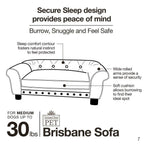 Enchanted Home Pet Brown Brisbane Tufted Pet Bed