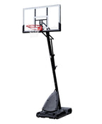 Spalding 54" Shatter-proof Polycarbonate ExactaheightPortable Basketball Hoop