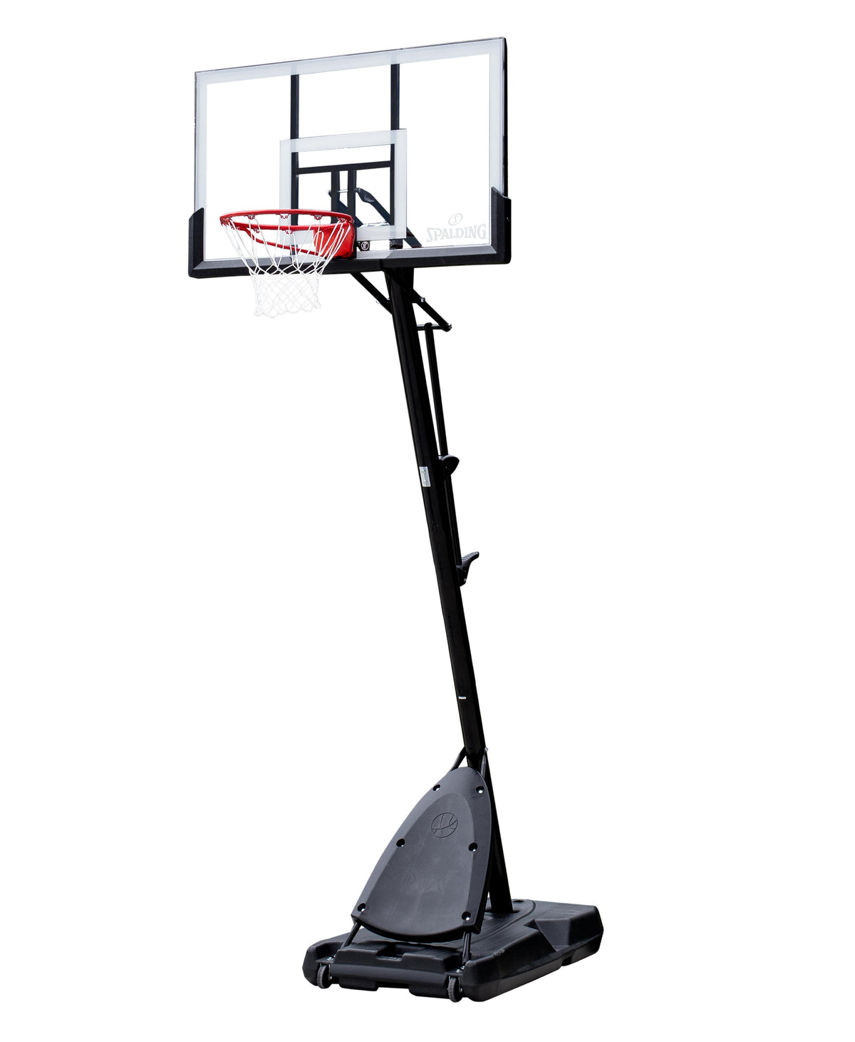 Spalding 54" Shatter-proof Polycarbonate ExactaheightPortable Basketball Hoop