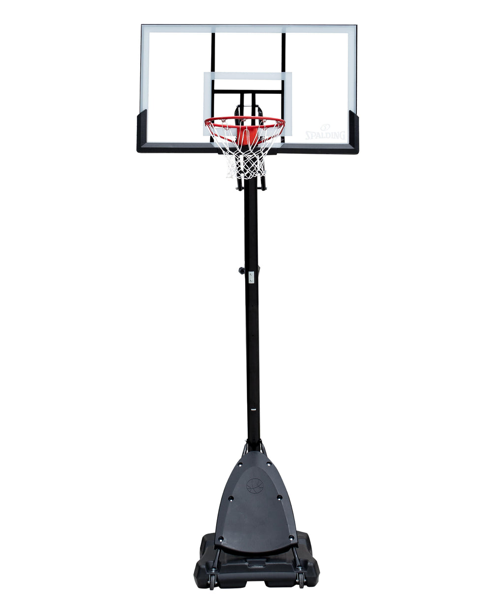 Spalding 54" Shatter-proof Polycarbonate ExactaheightPortable Basketball Hoop