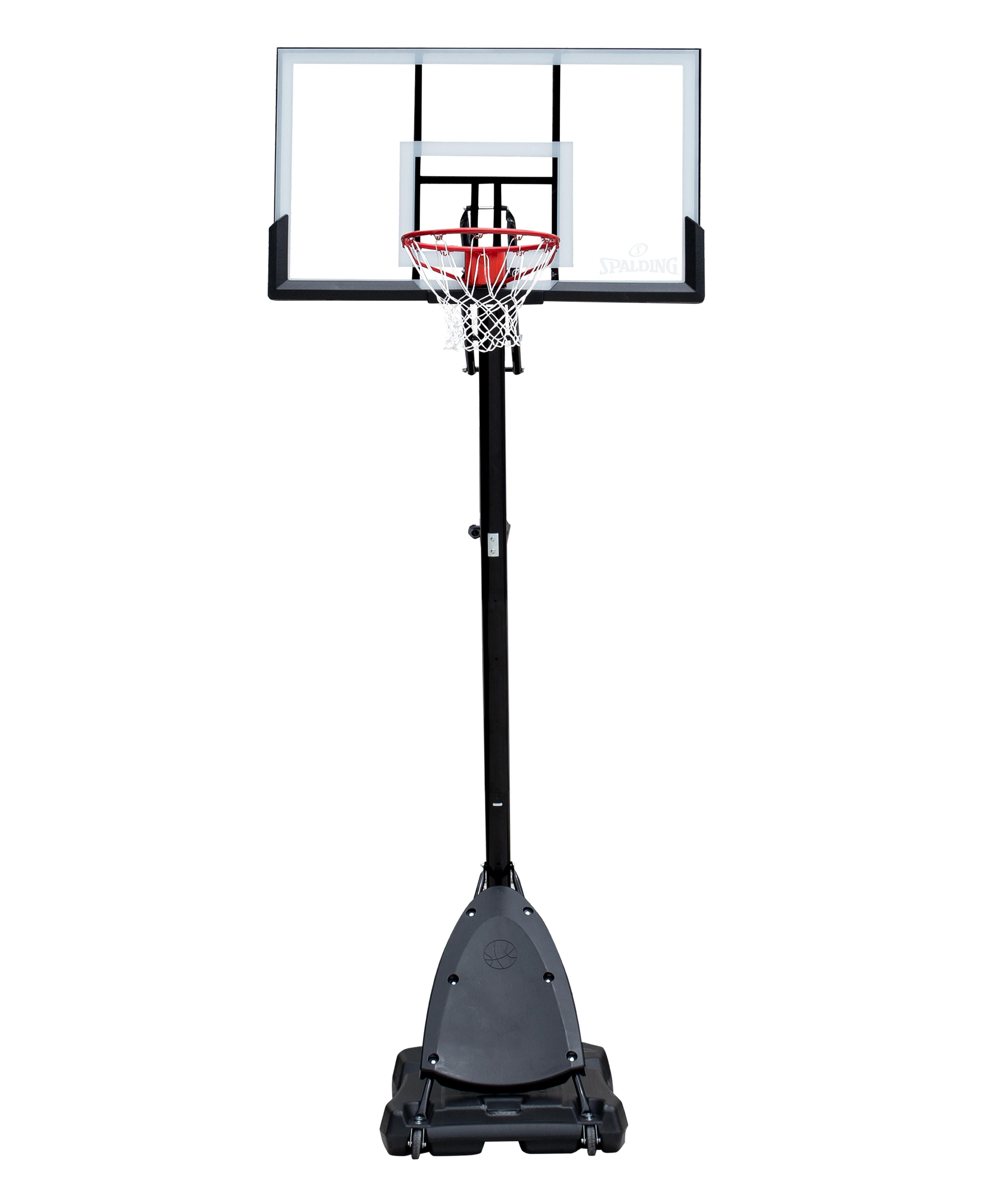 Spalding 54" Shatter-proof Polycarbonate ExactaheightPortable Basketball Hoop