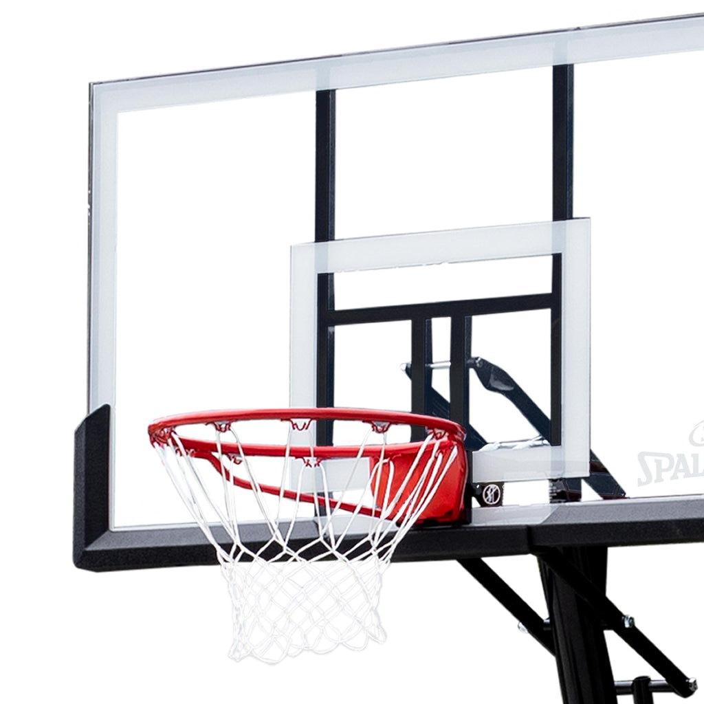 Spalding 54" Shatter-proof Polycarbonate ExactaheightPortable Basketball Hoop