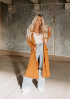 long pocket cardigan