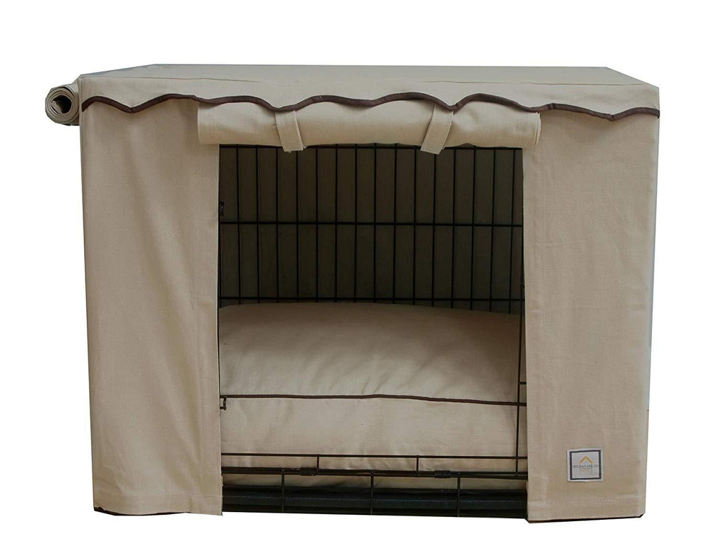 BowhausStone BeiDog Crate Cover
