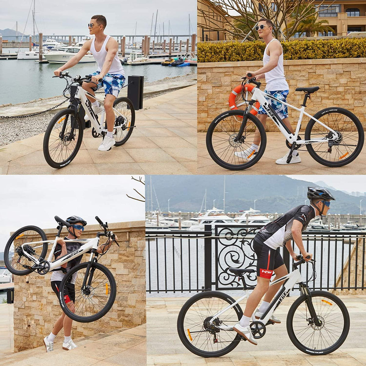 27.5" Electric Bike for Adults,36/48V Electric Bicycle/Mountain Ebike/Commuter Electric Bike 350W with Removable Lithium Battery,Professional 7 Speed Gears,Fat Tire Electric Bike for Women&amp; Men