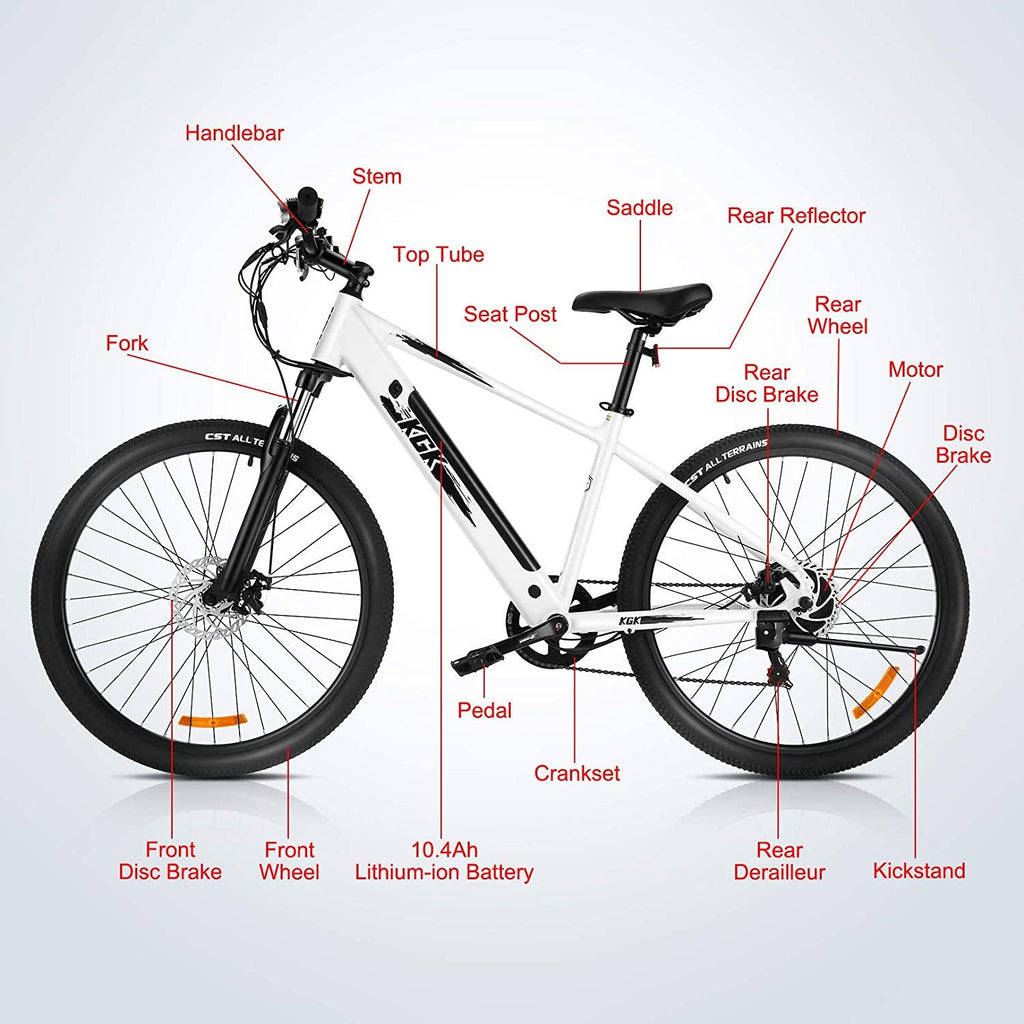 27.5" Electric Bike for Adults,36/48V Electric Bicycle/Mountain Ebike/Commuter Electric Bike 350W with Removable Lithium Battery,Professional 7 Speed Gears,Fat Tire Electric Bike for Women&amp; Men