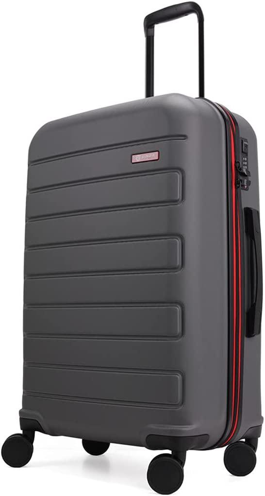 Hardside Spinner, Carry-On, Wear-resistant, scratch-resistant Suitcase 20''24''28''set Luggage with Wheels (3-piece Set, Grey color)