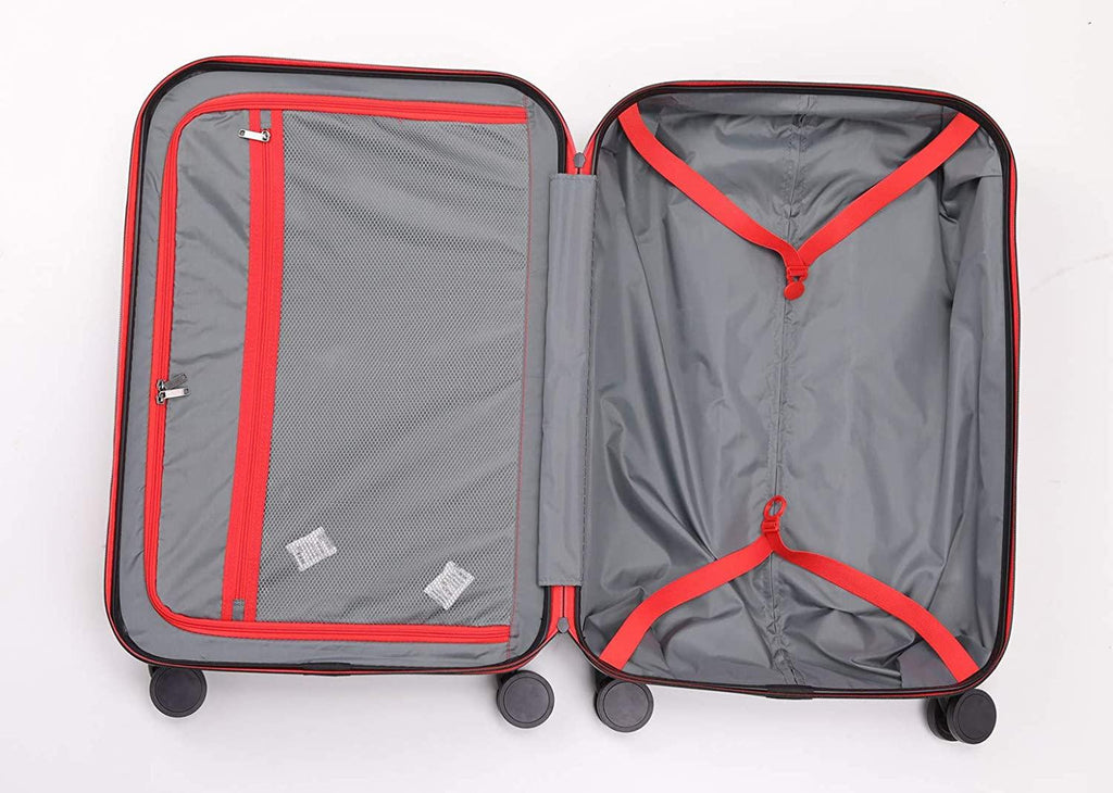 Hardside Spinner, Carry-On, Wear-resistant, scratch-resistant Suitcase 20''24''28''set Luggage with Wheels (3-piece Set, Grey color)