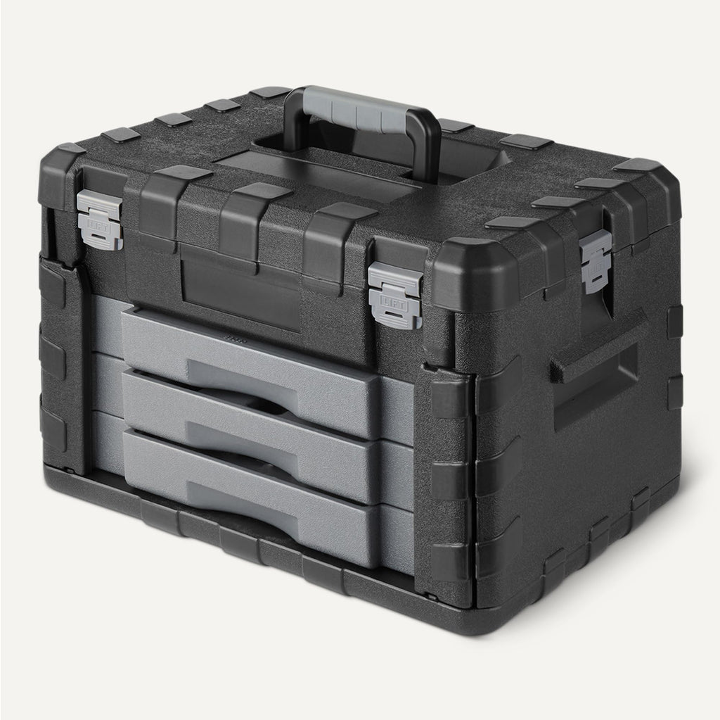 287-Piece Mechanic Socket Set with -Release Ratchets, Wrenches, Bits, 1/4" 3/8" 1/2", Metric and SAE, 3-Drawer Case, for Auto and Machine Repairs