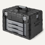 287-Piece Mechanic Socket Set with -Release Ratchets, Wrenches, Bits, 1/4" 3/8" 1/2", Metric and SAE, 3-Drawer Case, for Auto and Machine Repairs