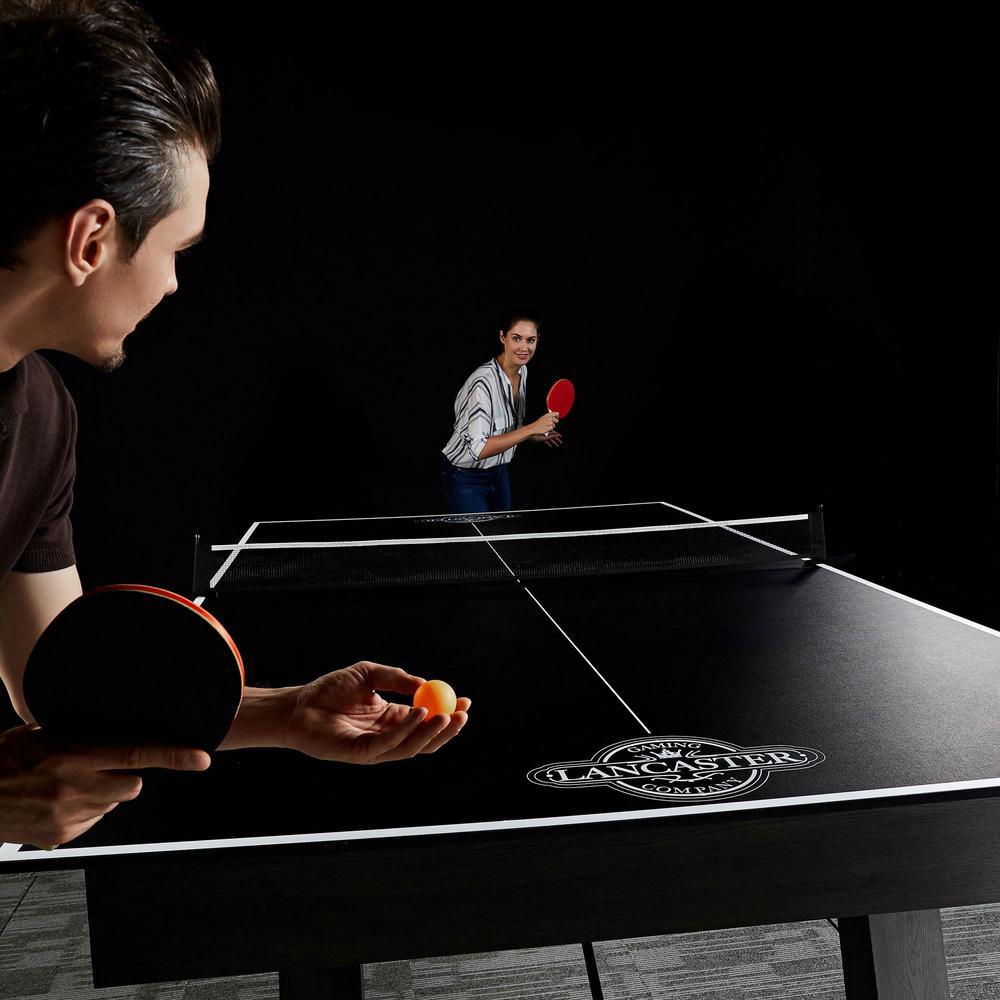 Foldable Indoor Table Top Tennis Game Set with Net and Post (2-Piece)