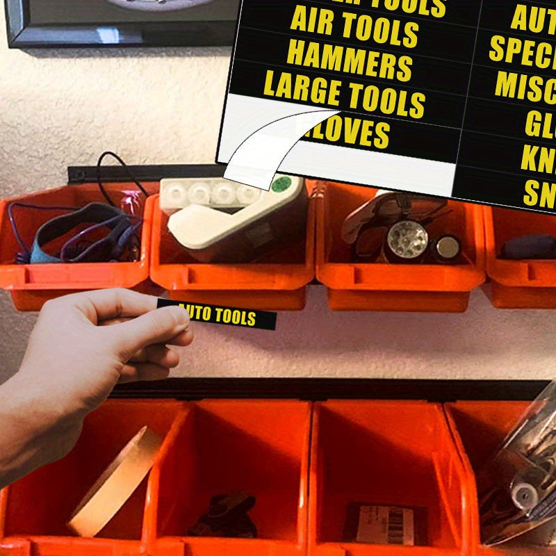 Organize Your Toolbox in Style: 36pcs/set Tool Box Label Decal Sticker Set