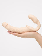 Lifelike Lover Luxe Posable Realistic Silicone Strapless Strap-On, Flesh Pink