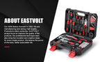 128-Piece Home Repair Tool Set, Tool Sets for Homeowners, General Household Hand Tool Set with StoraToolbox, EVHT12801, Black + Red (ASK01)