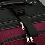 Amsterdam Expandable Rolling Upright Luggage, Burgundy, 8-Piece Set