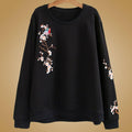 Babakud Early Autumn Embroidery Loose Casual Sweatshirt