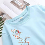 Babakud Early Autumn Embroidery Loose Casual Sweatshirt