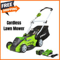 Greenworks G-MAX 40V 16'' Cordless Lawn Mower with 4Ah Battery - 25322 Model