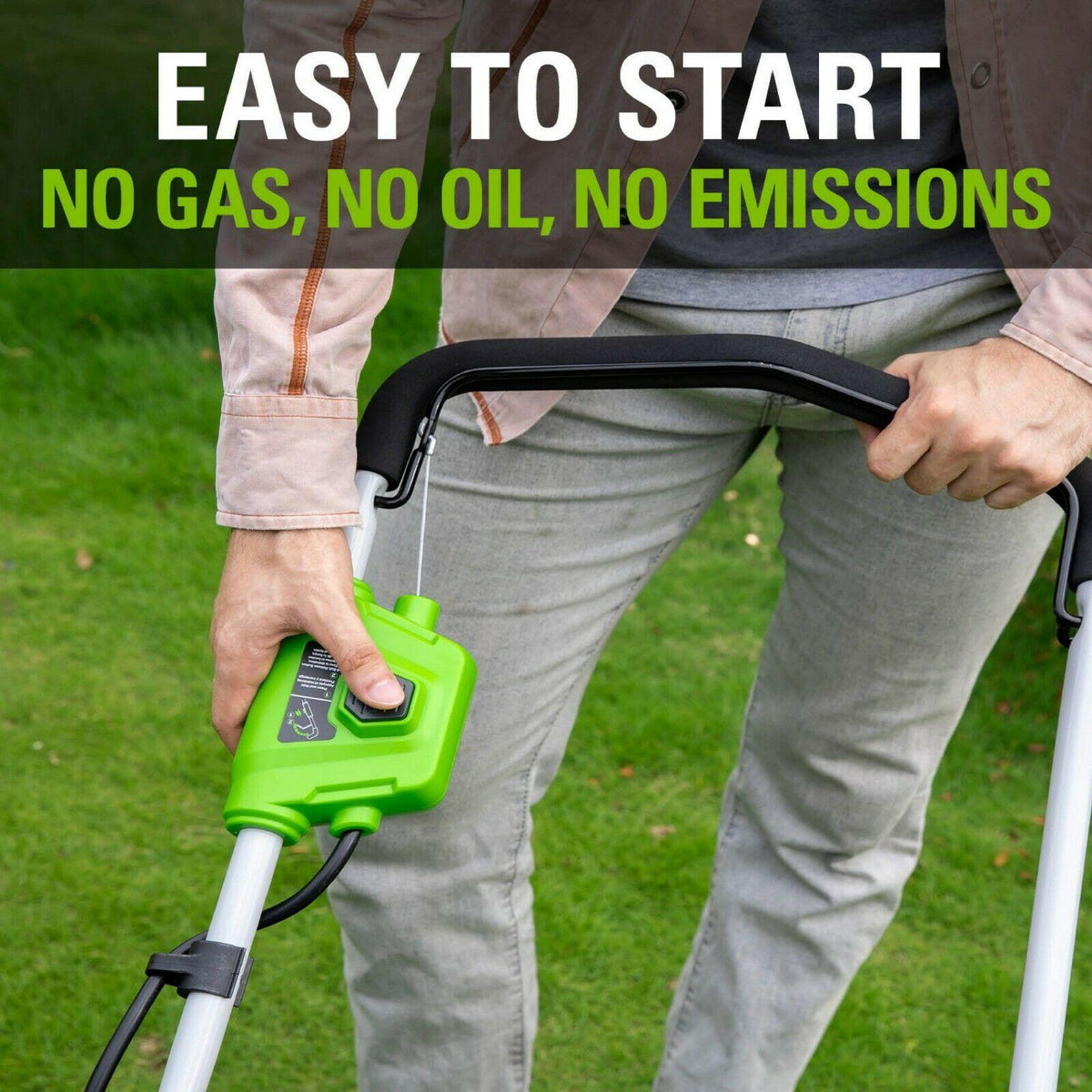 Greenworks G-MAX 40V 16'' Cordless Lawn Mower with 4Ah Battery - 25322 Model