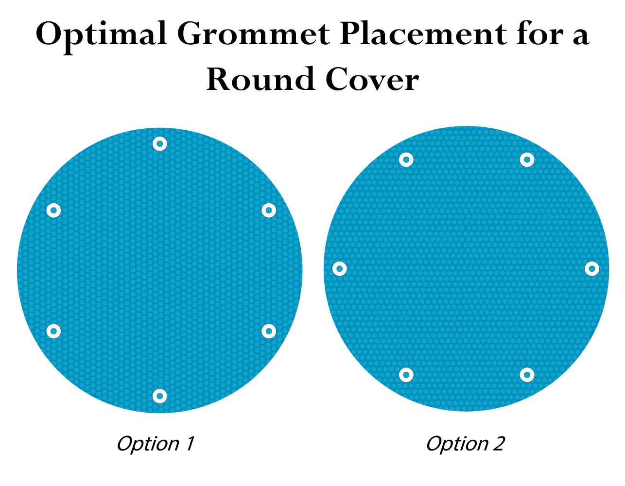 28' round swimming pool solar cover blanket 800, 1200 and 1600 series w grommets