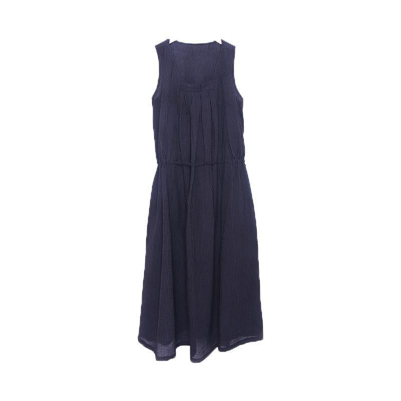 babakud summer loose large size cotton linen sleeveless dress