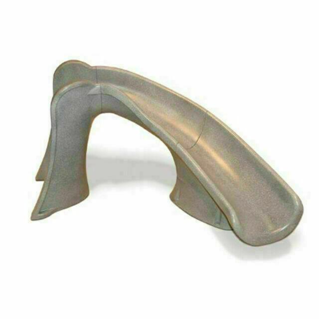 s.r.smith 698-209-58123 cyclone right curve swimming pool slide, sandstone 4'