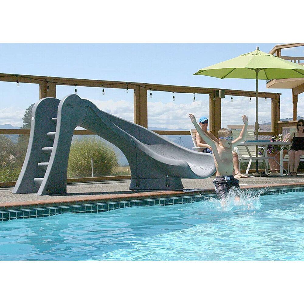s.r.smith 698-209-58123 cyclone right curve swimming pool slide, sandstone 4'
