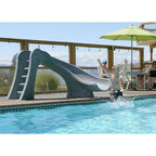 s.r.smith 698-209-58123 cyclone right curve swimming pool slide, sandstone 4'