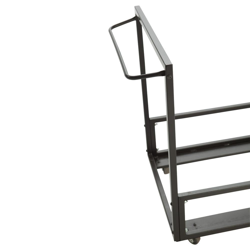 White / Gray Metal Frame Stackable Folding Chair (Set of 9)