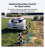 Raccoon 2 SE Robot Lawn Mower, Wire-Robotic Lawn Mower Without RTK for Max. 0.15 Acre Lawn Area, 1.18"–3.15” Cutting Height, with AI Obstacle Avoidance, 5Ah Fast-Charging Battery for Small Lawns