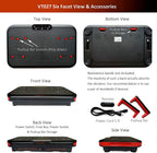 VT Vibration Plate - Pivotal Oscillation 5-14Hz - Advanced Mechanical  - Pushup Bars for Upper Body Exercise - Model VT027