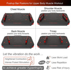 VT Vibration Plate - Pivotal Oscillation 5-14Hz - Advanced Mechanical  - Pushup Bars for Upper Body Exercise - Model VT027