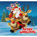 7 ft. x 8 ft. Santa's Take off-Outdoor Holiday 2-Car Split Garage Door Decor Mural for Split Car Garage, 2-Graphic Kit