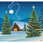 7 ft. x 8 ft. Santa's Take off-Outdoor Holiday 2-Car Split Garage Door Decor Mural for Split Car Garage, 2-Graphic Kit