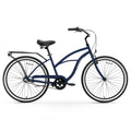 reezero Around Block Women's 3-Speed Beach Cruiser Bicycle, 26" Wheels, Navy