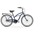 reezero Around Block Women's 3-Speed Beach Cruiser Bicycle, 26" Wheels, Navy