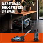 21" 60V Electric Push Lawn Mower, Cordless Push Mower with 6.0Ah Battery &amp; Charger, 7-Height Adjustment, LED Light (Note: Battery &amp; Mower Shipped Separately)
