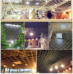 Children protective netting Safe Net Kids Protective Netting Safety Protection Climbing Woven Rope Truck Cargo Trailer Decor For Children Toys Pets Indoor Railings Stairs Decoration Mesh (Spacing 12cm