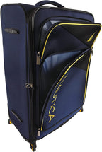 Emry 2pc Softside Luggage Set, Navy Yellow