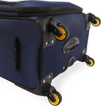 Emry 2pc Softside Luggage Set, Navy Yellow