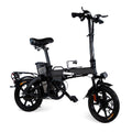 xprit 14 In. Folding Electric Bike, Light Weight, LCD Display, Full Throttle and Pedal Assist, Black