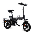 xprit 14 In. Folding Electric Bike, Light Weight, LCD Display, Full Throttle and Pedal Assist, Black