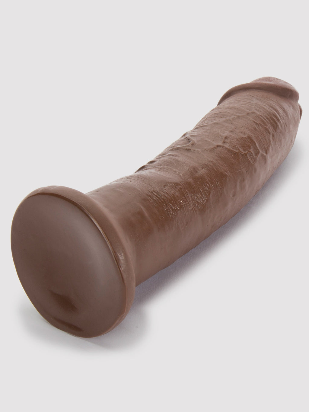 King Cock Extra Girthy Ultra Realistic Suction Cup Dildo 9.5 Inch, Flesh Brown | Flesh Brown