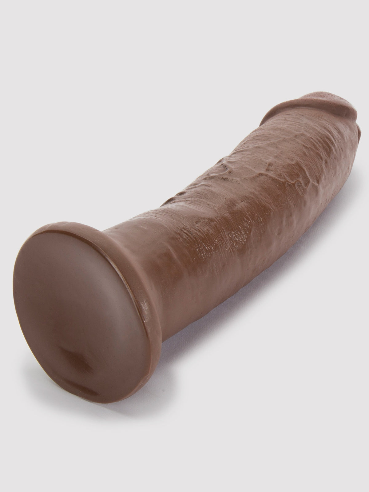 King Cock Extra Girthy Ultra Realistic Suction Cup Dildo 9.5 Inch, Flesh Brown | Flesh Brown
