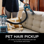 Shark ZU503AMZ Navigator Lift-Away Upright Vacuum with Self-Cleaning Brushroll, HEPA Filter, Swivel Steering, Upholstery Tool &amp; Pet Crevice Tool, Perfect for Pets &amp; Multi-Surface Cleaning, Teal