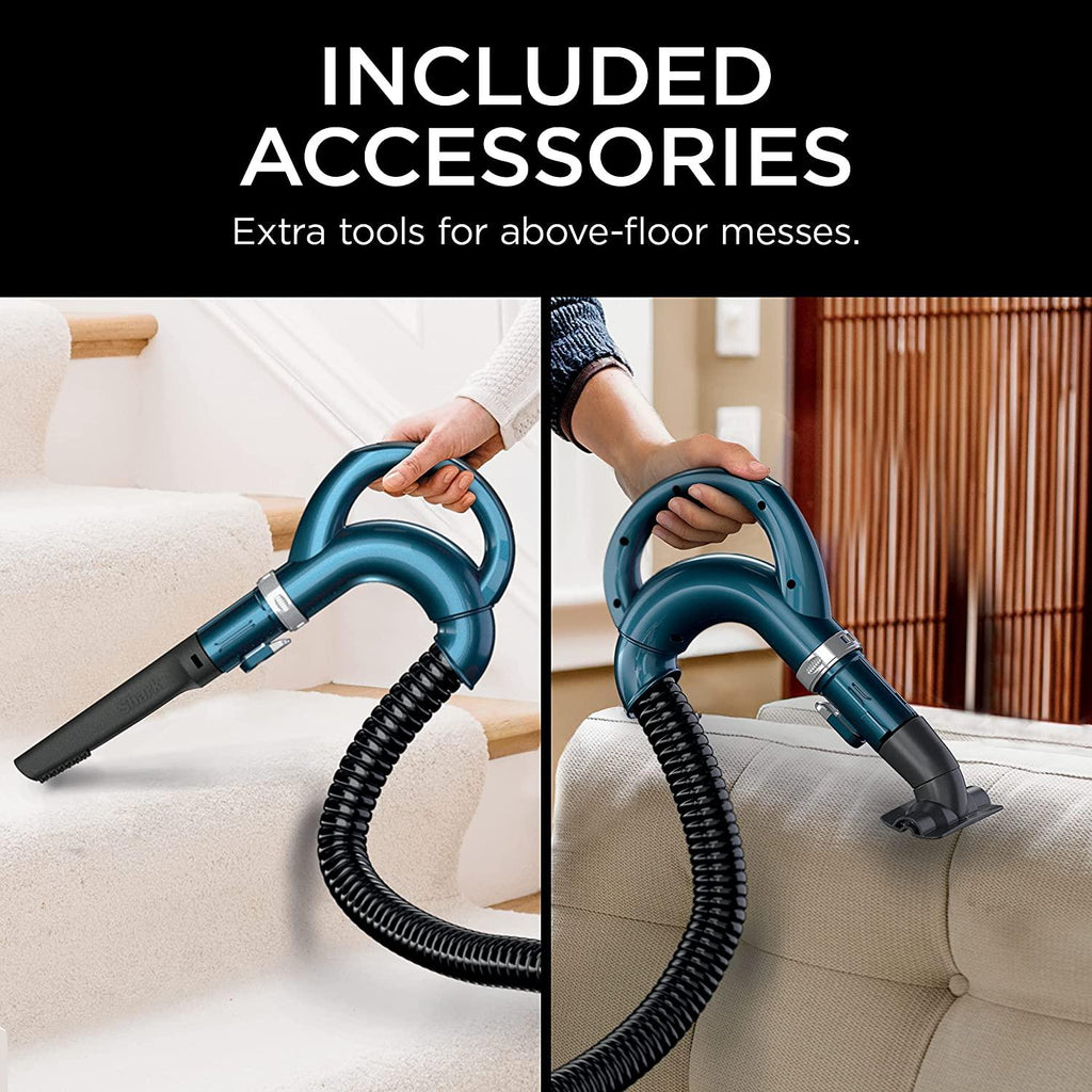 Shark ZU503AMZ Navigator Lift-Away Upright Vacuum with Self-Cleaning Brushroll, HEPA Filter, Swivel Steering, Upholstery Tool &amp; Pet Crevice Tool, Perfect for Pets &amp; Multi-Surface Cleaning, Teal