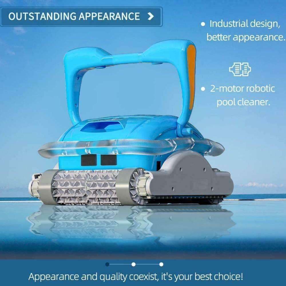 portable swimming pool robotic automatic vacuum cleaner with 18m swivel cable us