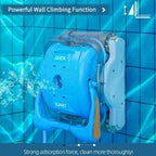 portable swimming pool robotic automatic vacuum cleaner with 18m swivel cable us