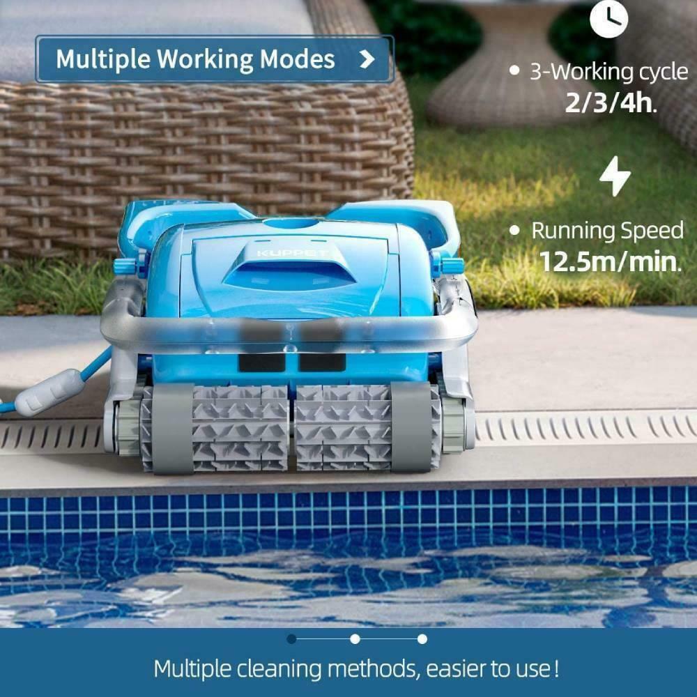 portable swimming pool robotic automatic vacuum cleaner with 18m swivel cable us