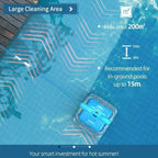 portable swimming pool robotic automatic vacuum cleaner with 18m swivel cable us